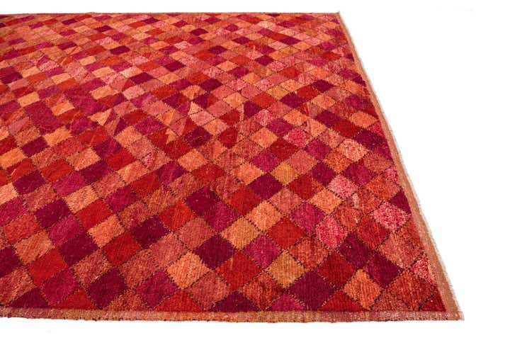 9' 3 x 12' 7 Hand Knotted Moroccan Wool Rug