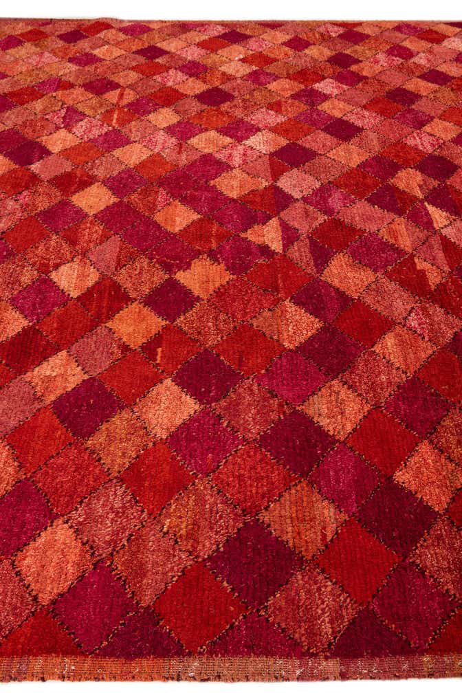 9' 3 x 12' 7 Hand Knotted Moroccan Wool Rug