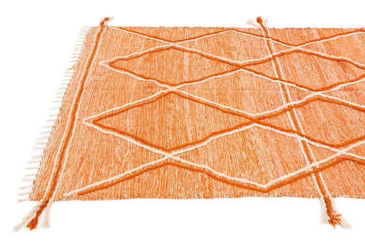 5' 10 x 10' 6 Hand Knotted Moroccan Wool Rug