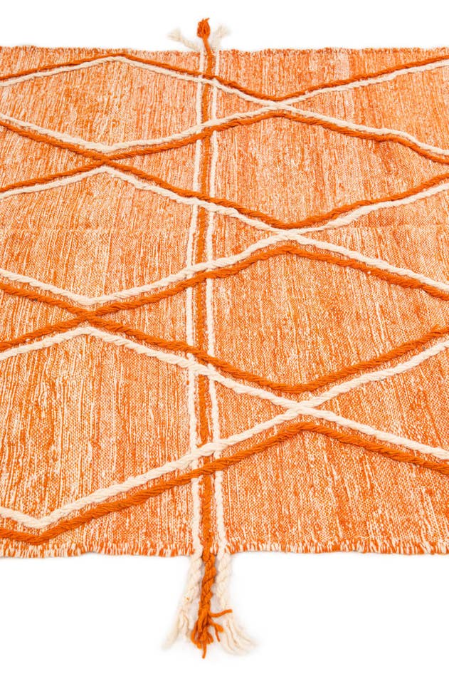 Detail image of 5' 10 x 10' 6 Hand Knotted Moroccan Wool Rug