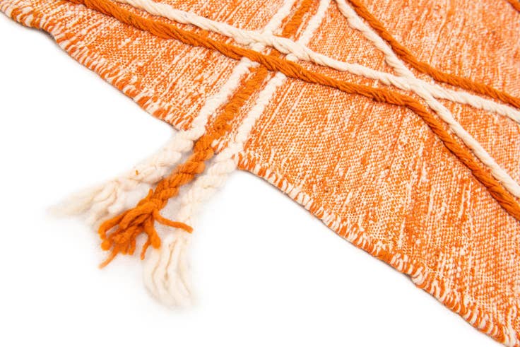 Detail image of 5' 10 x 10' 6 Hand Knotted Moroccan Wool Rug