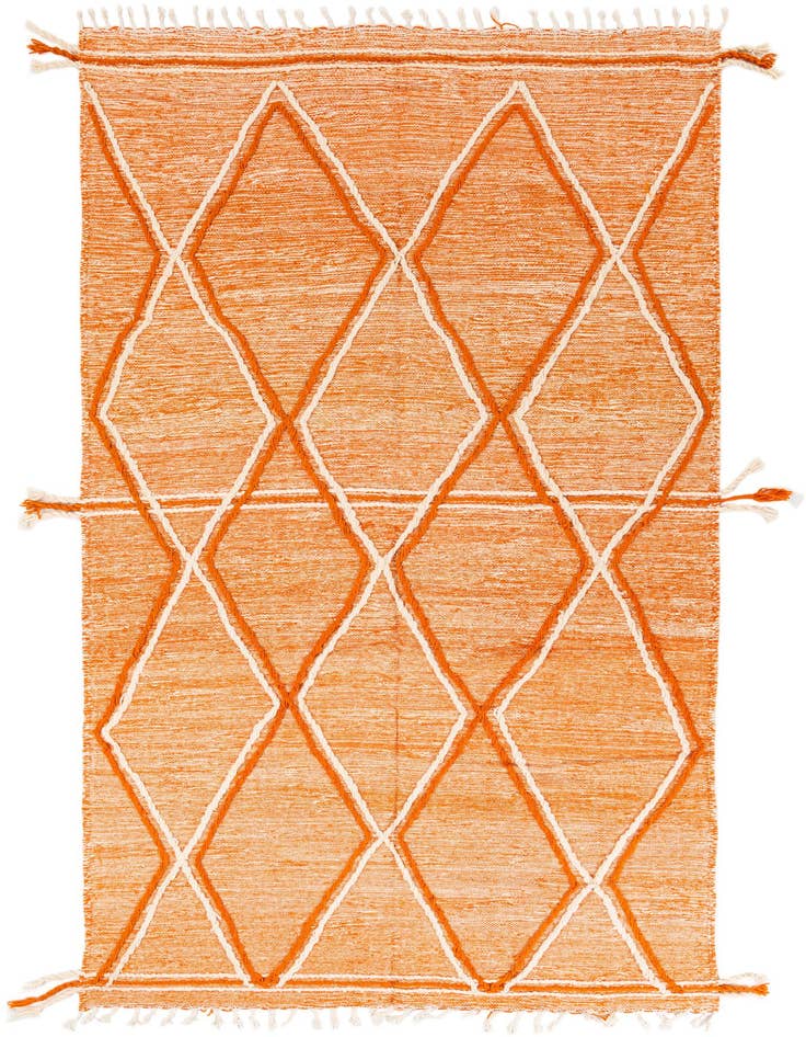 Detail image of 5' 10 x 10' 6 Hand Knotted Moroccan Wool Rug