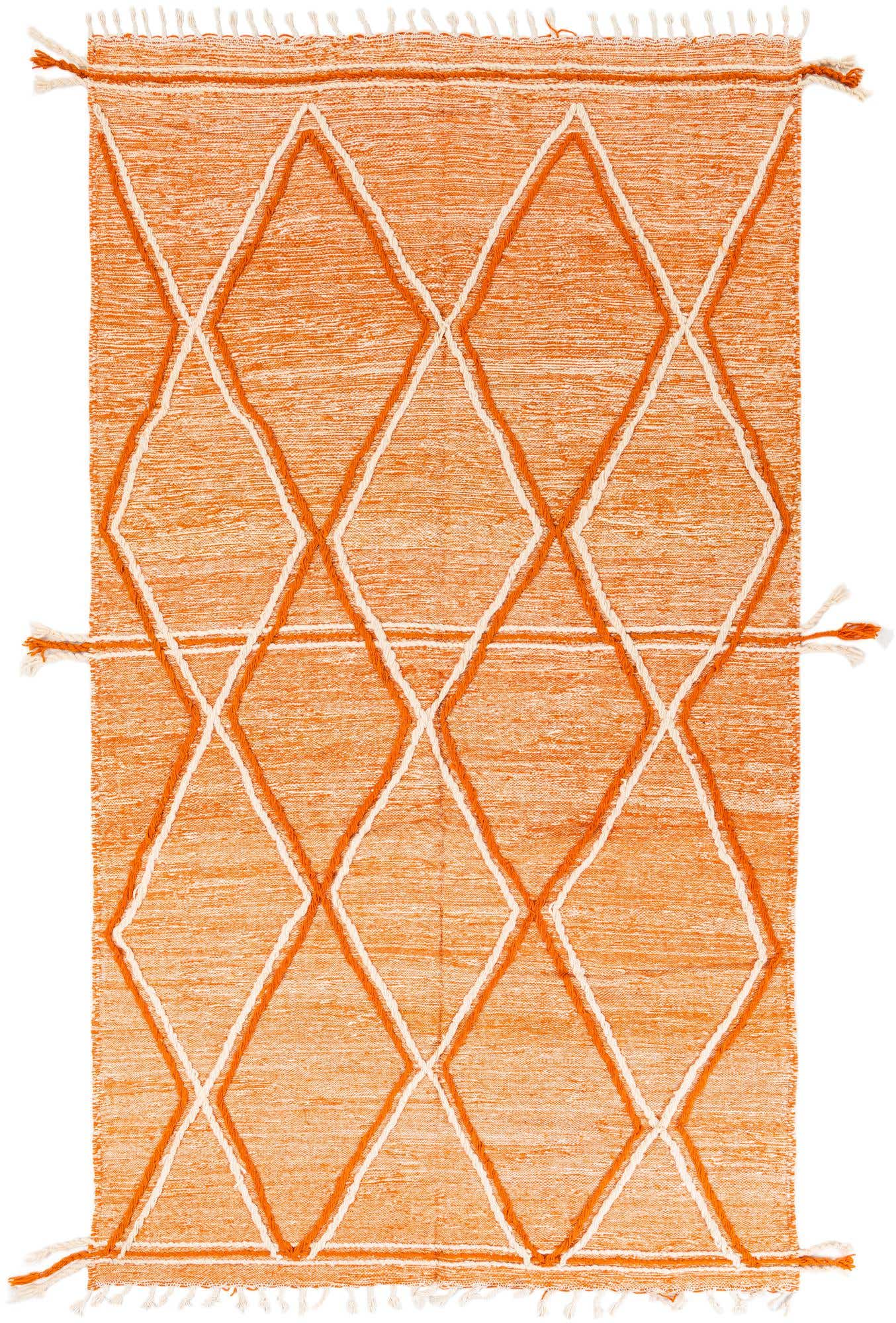 5' 10 x 10' 6 Hand Knotted Moroccan Wool Rug
