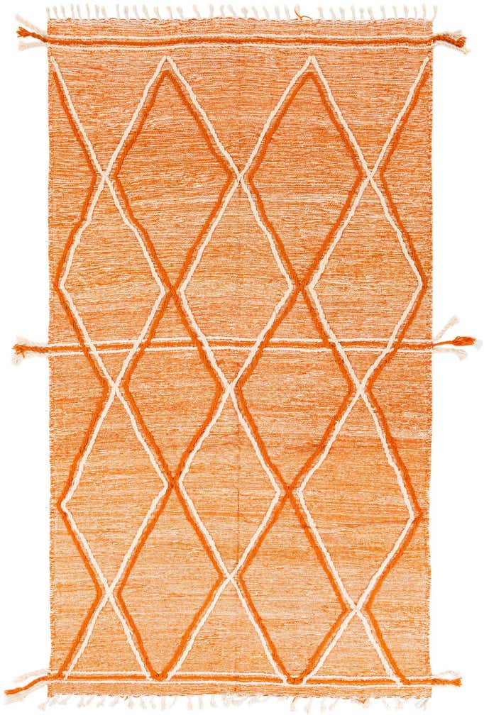 5' 10 x 10' 6 Hand Knotted Moroccan Wool Rug
