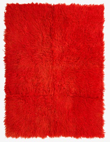 4' 9 x 6' 6 Hand Knotted Moroccan Wool Rug