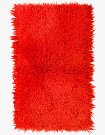 2' 8 x 4' 3 Hand Knotted Moroccan Wool Rug