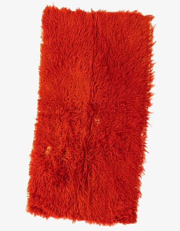 2' 4 x 4' 3 Hand Knotted Moroccan Wool Rug