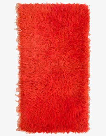 2' 4 x 4' 5 Hand Knotted Moroccan Wool Rug