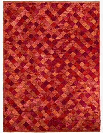 9' 3 x 12' 7 Hand Knotted Moroccan Wool Rug
