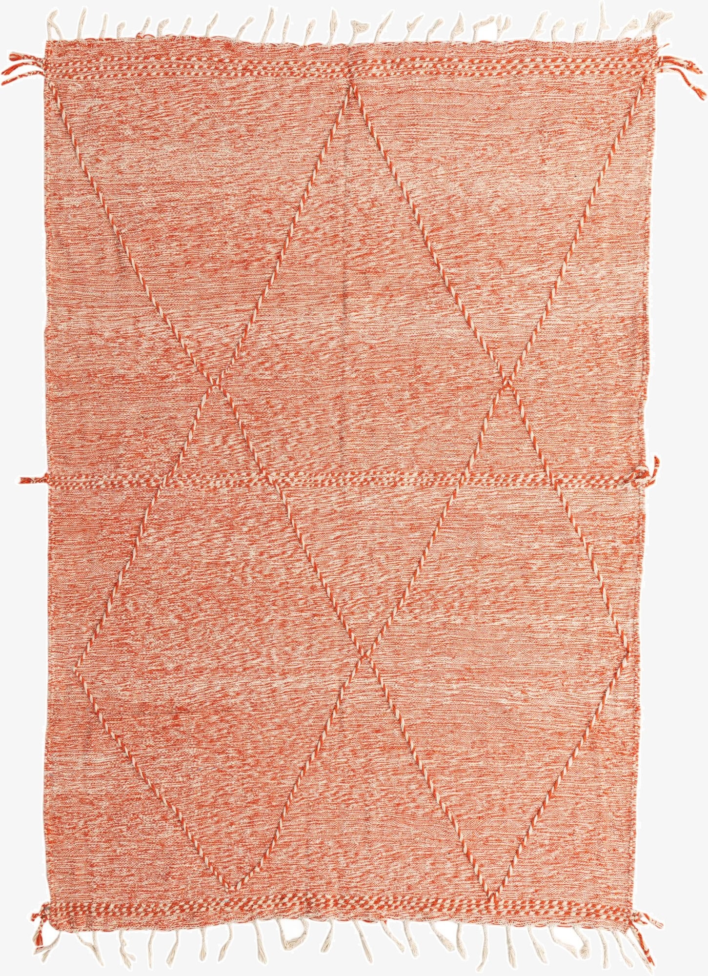 6' 9 x 10'  Hand Knotted Moroccan Wool Rug