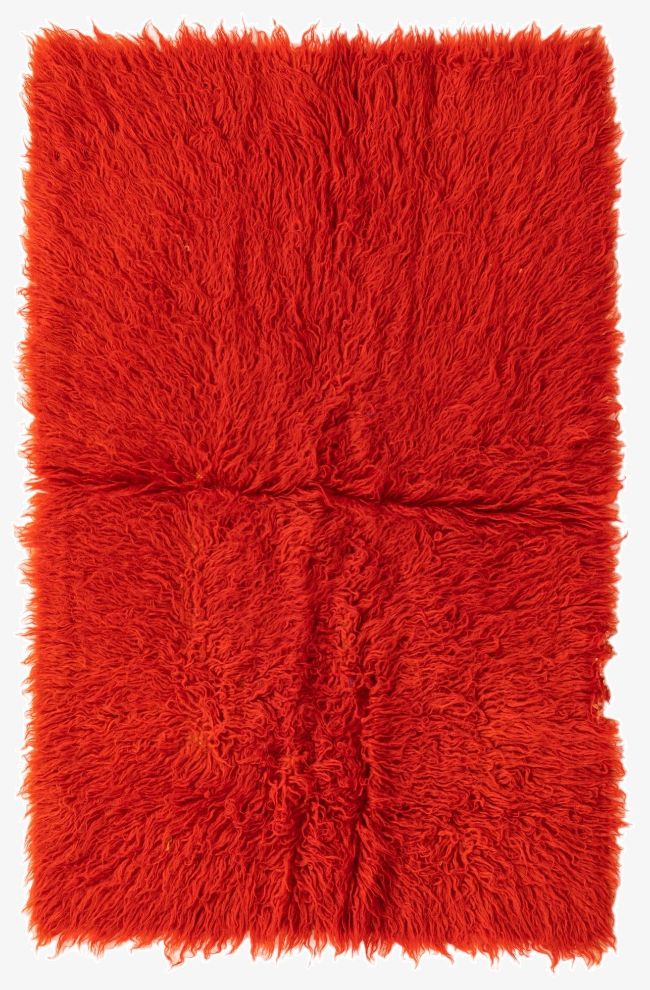 2' 6 x 3' 10  Hand Knotted Moroccan Wool Rug