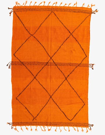 6' 5 x 9' 9 Hand Knotted Moroccan Wool Rug