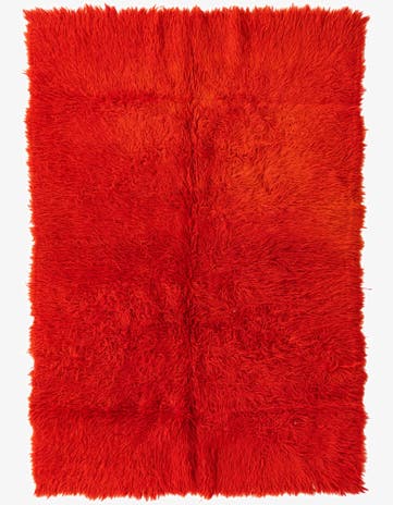 4' 4 x 6' 5 Hand Knotted Moroccan Wool Rug