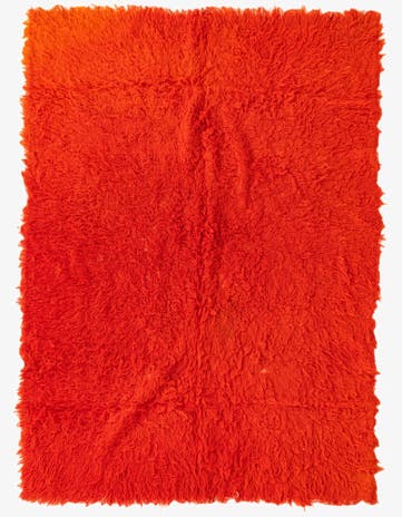 4' 9 x 6' 7 Hand Knotted Moroccan Wool Rug