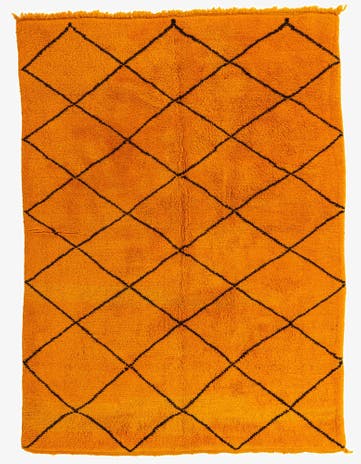 7' x 9' 7 Hand Knotted Moroccan Wool Rug