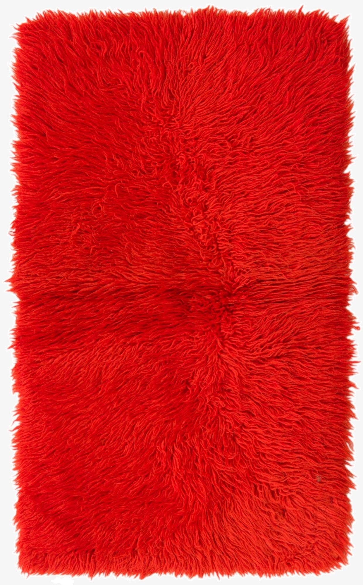 1' 10 x 3' 1  Hand Knotted Moroccan Wool Rug