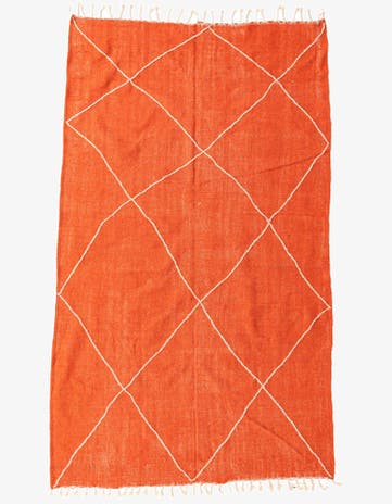 6' 5 x 10' 8 Hand Knotted Moroccan Wool Rug