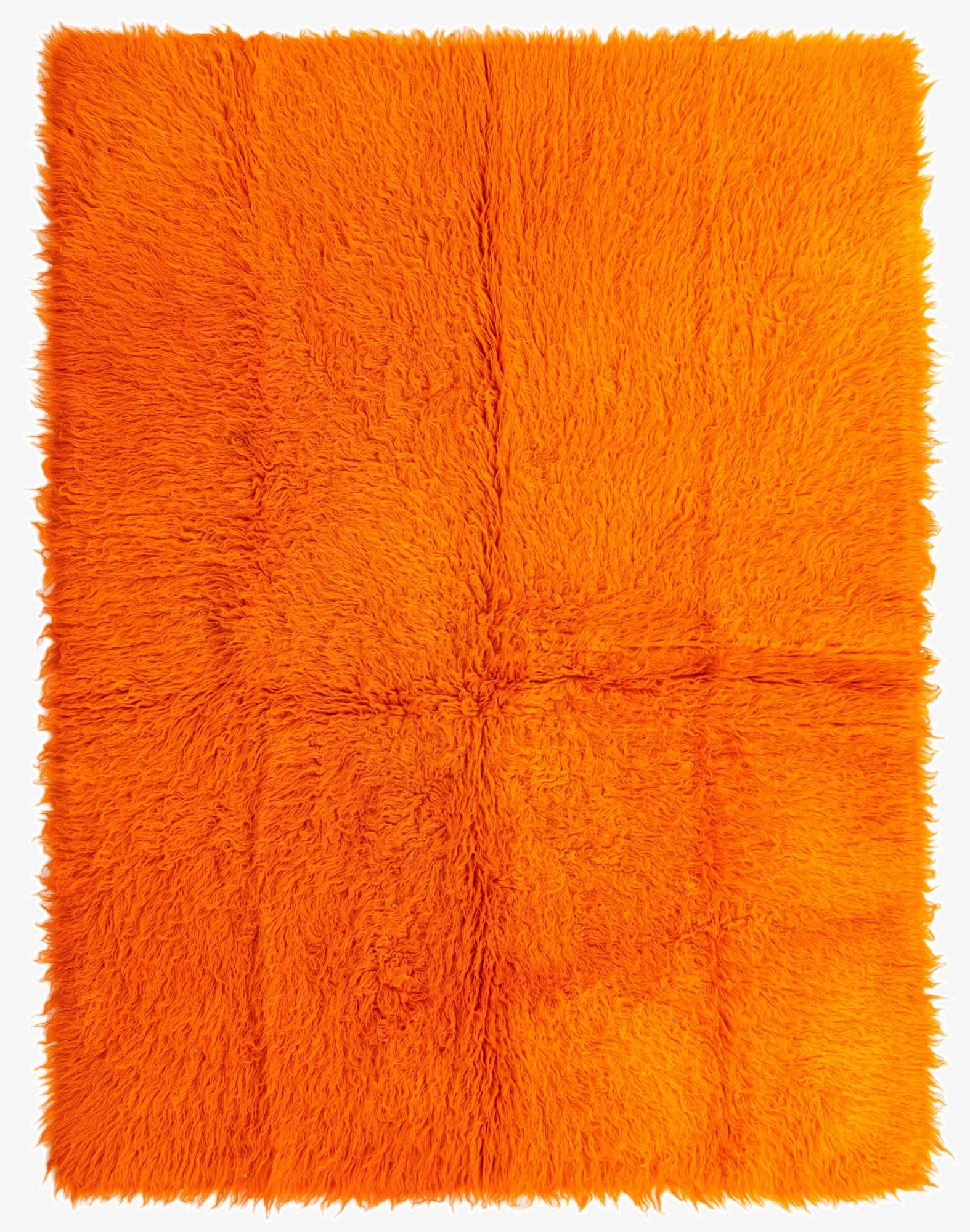 5' 1 x 6' 7  Hand Knotted Moroccan Wool Rug