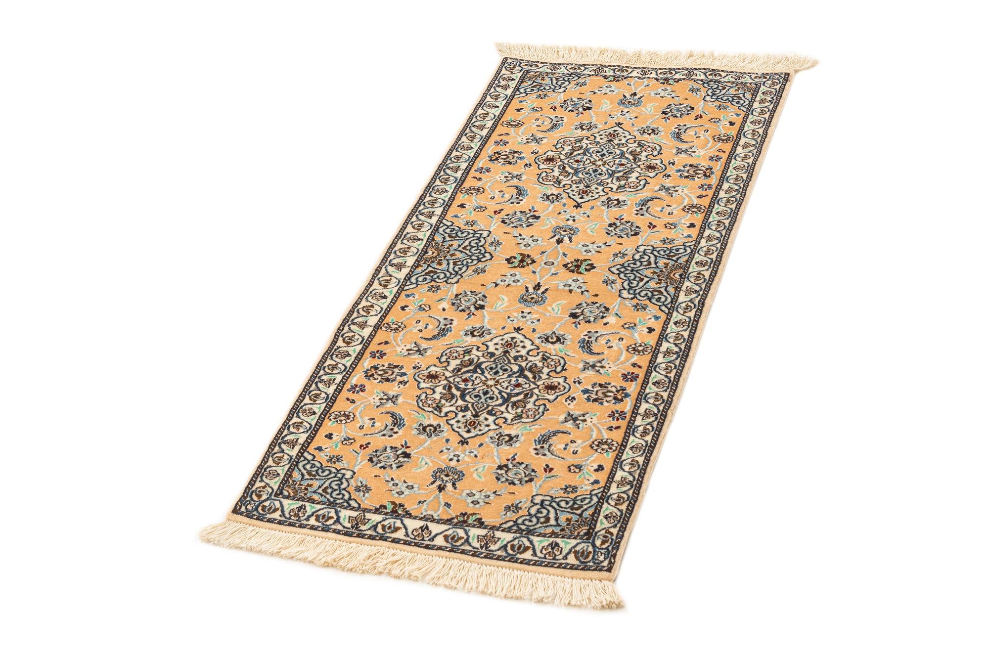 1' 8 x 4' 2 Hand Knotted Nain Rug