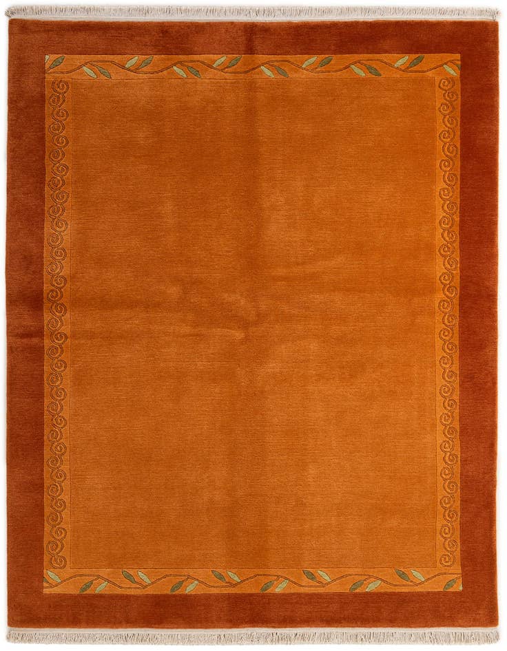 Detail image of 5' 7 x 7' 10 Hand Knotted Nepal Wool Rug