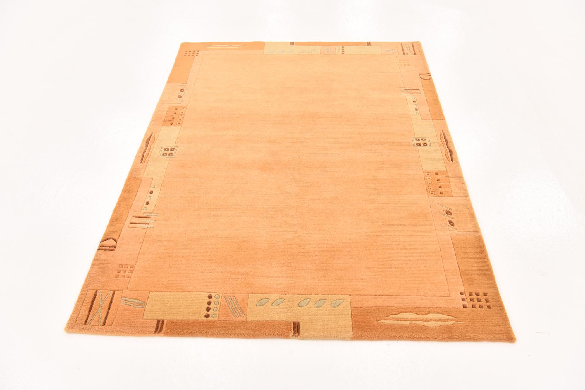 4' 1 x 5' 9 Hand Knotted Nepal Wool Rug