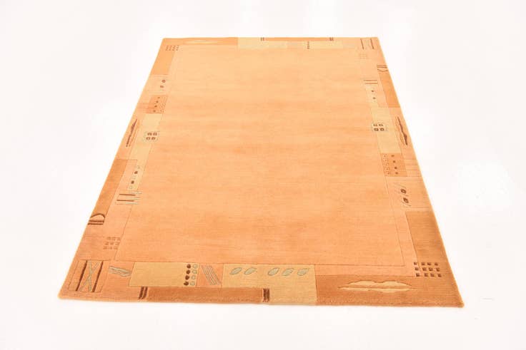 Detail image of 4' 1 x 5' 9 Hand Knotted Nepal Wool Rug