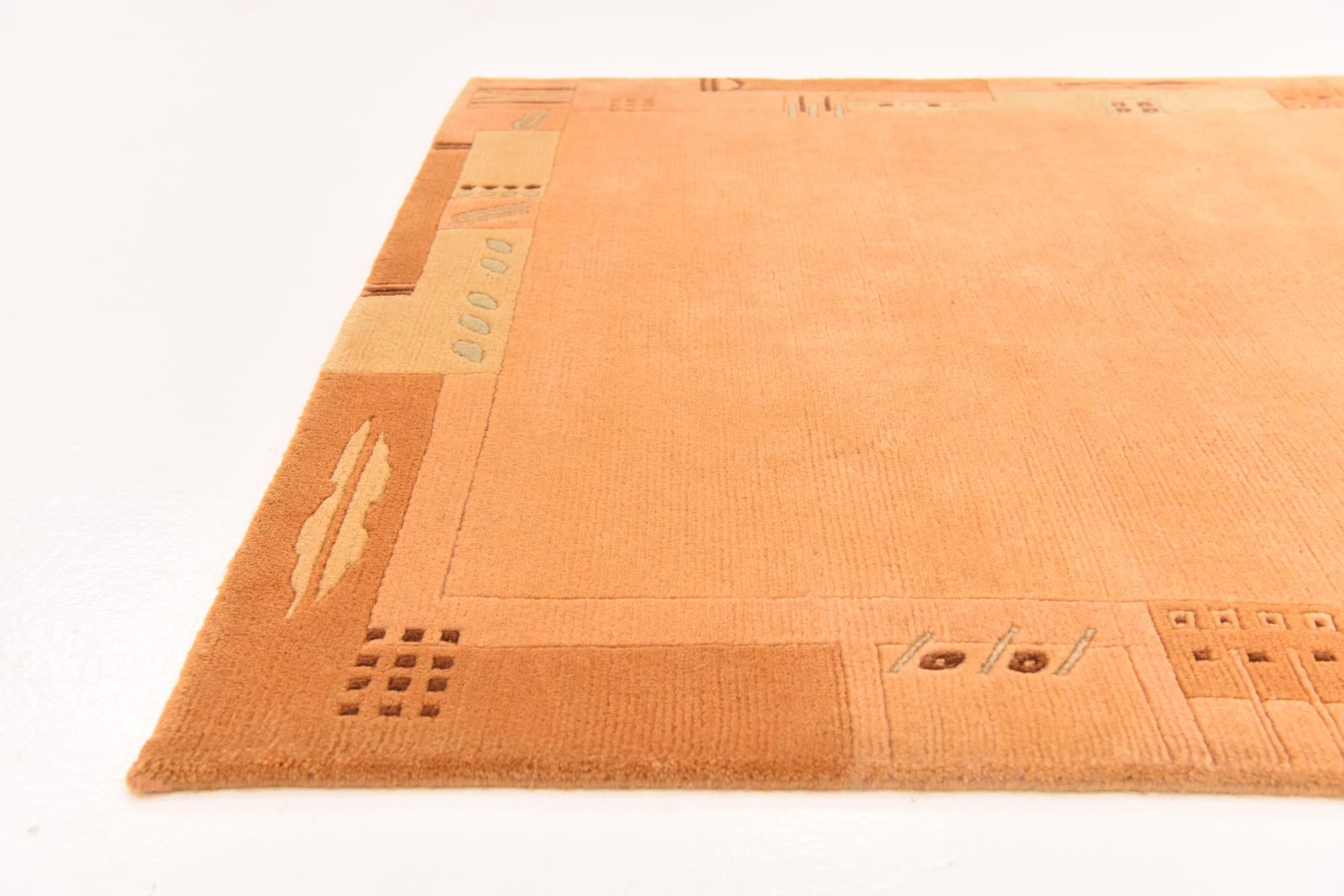 4' 1 x 5' 9 Hand Knotted Nepal Wool Rug