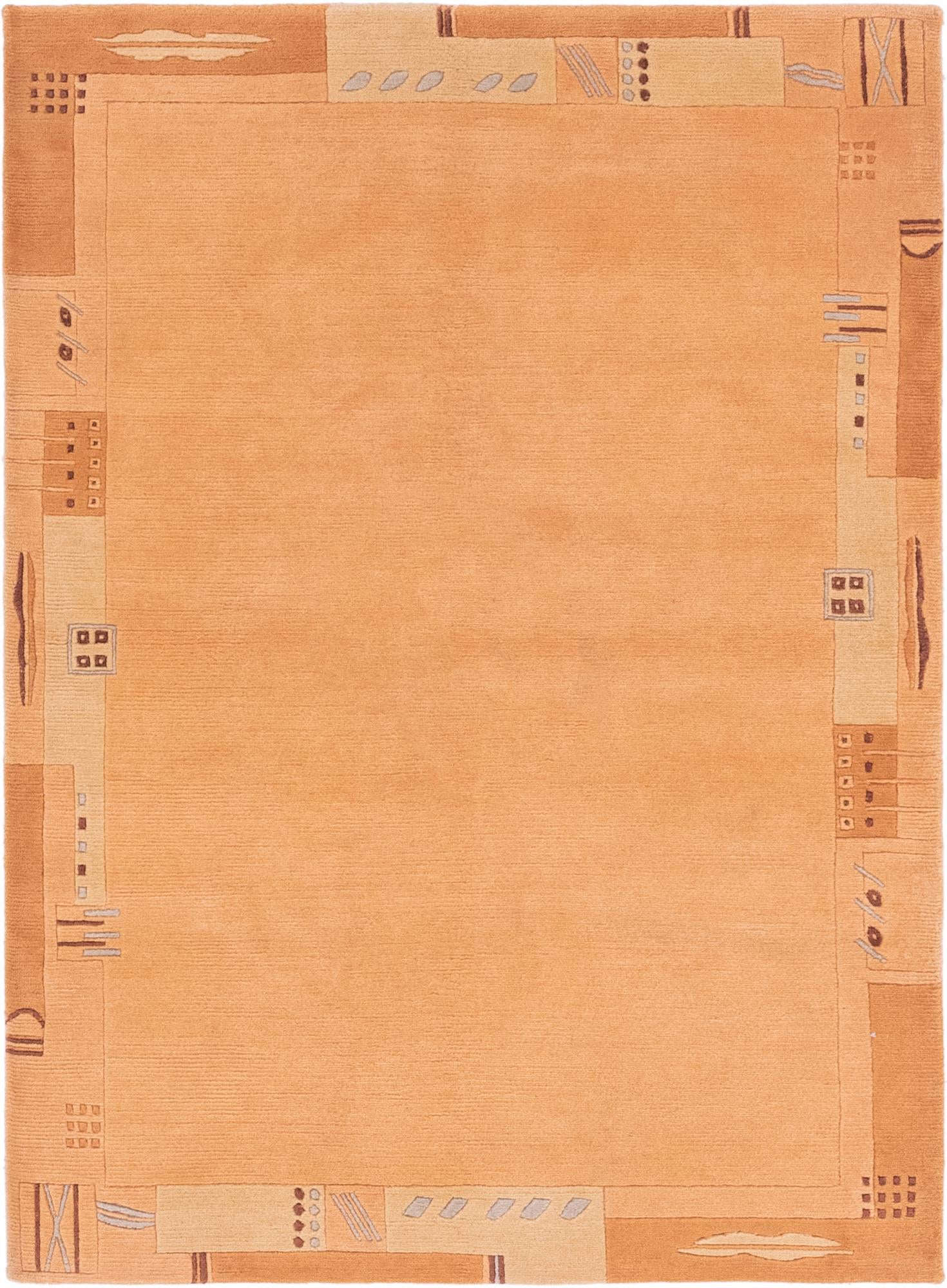 4' 1 x 5' 9 Hand Knotted Nepal Wool Rug