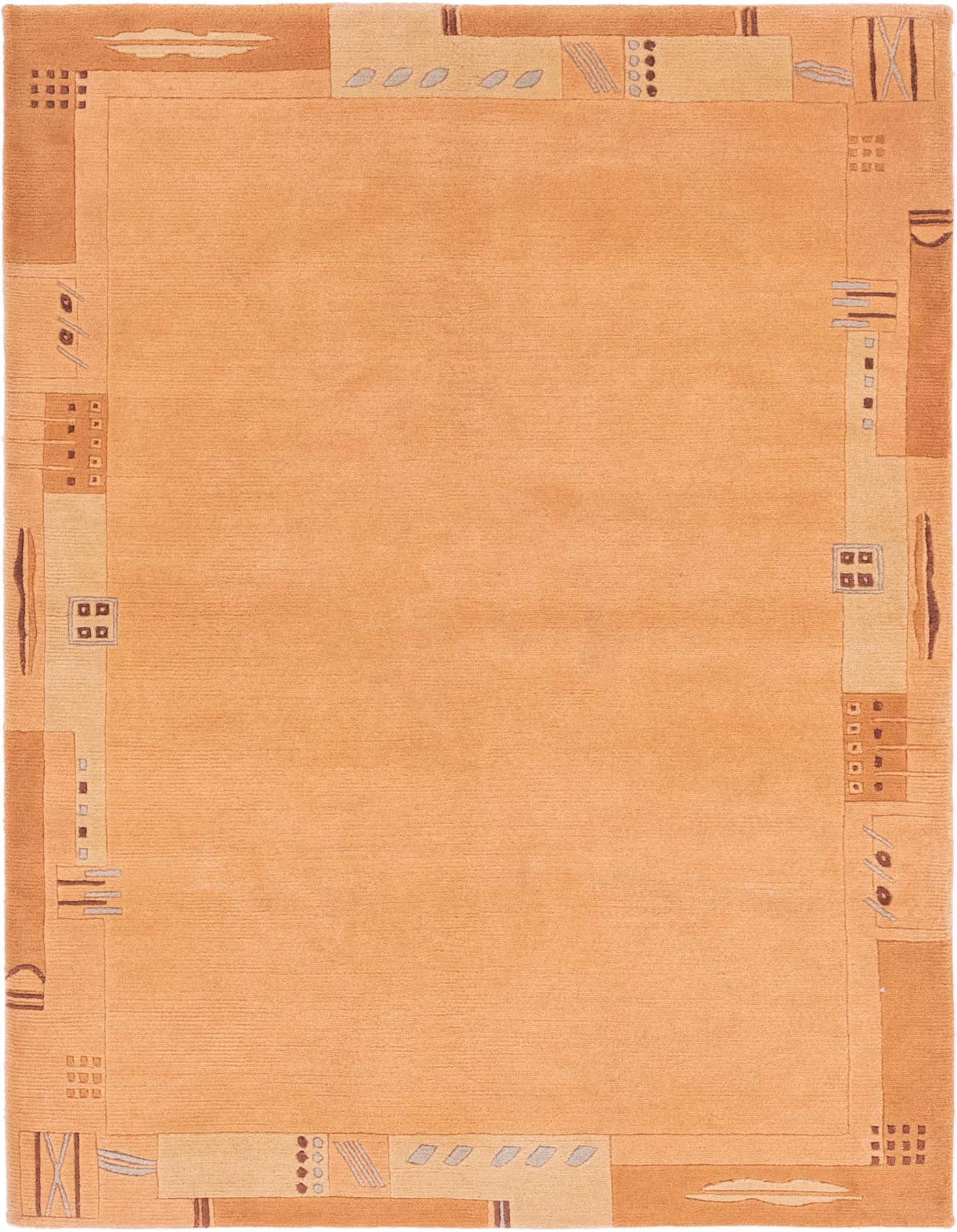 4' 1 x 5' 9 Hand Knotted Nepal Wool Rug