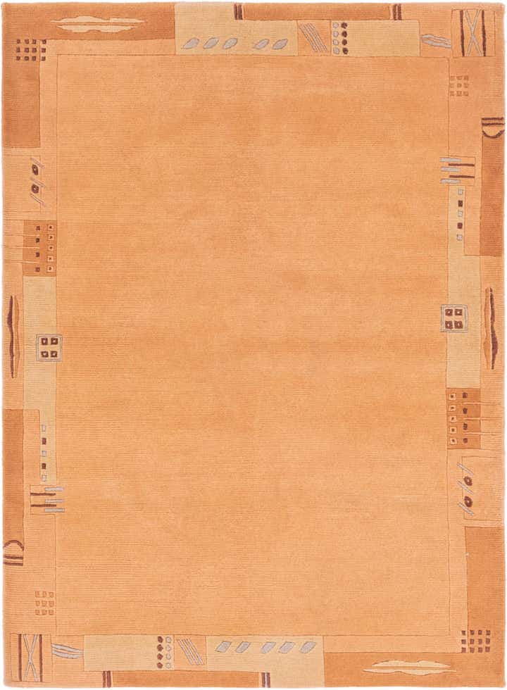 4' 1 x 5' 9 Hand Knotted Nepal Wool Rug