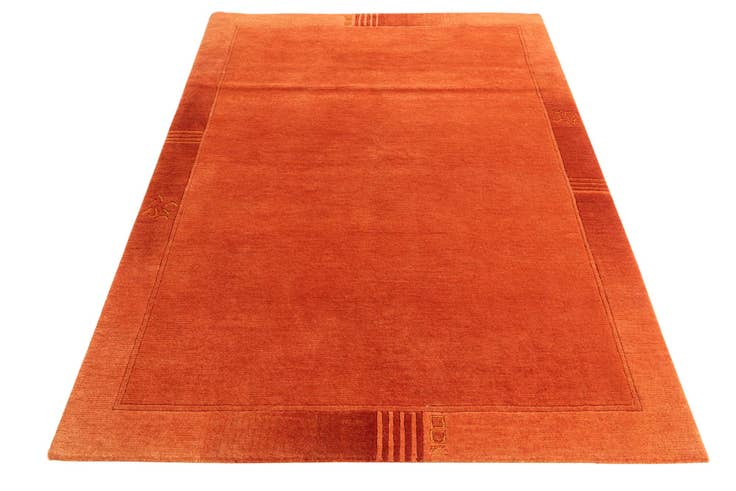 Detail image of 4' 8 x 6' 6 Hand Knotted Nepal Rug