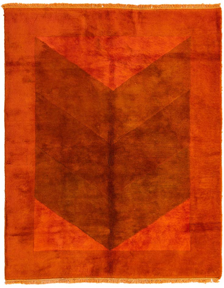 Detail image of 4' 5 x 6' 5 Hand Knotted Nepal Wool Rug