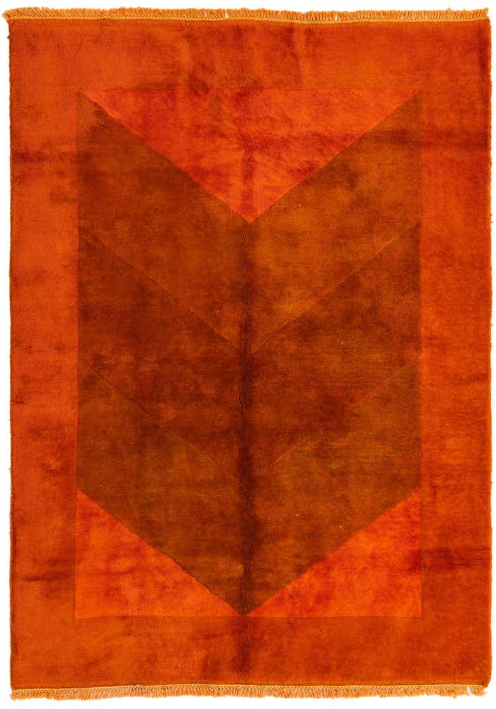 4' 5 x 6' 5 Hand Knotted Nepal Wool Rug