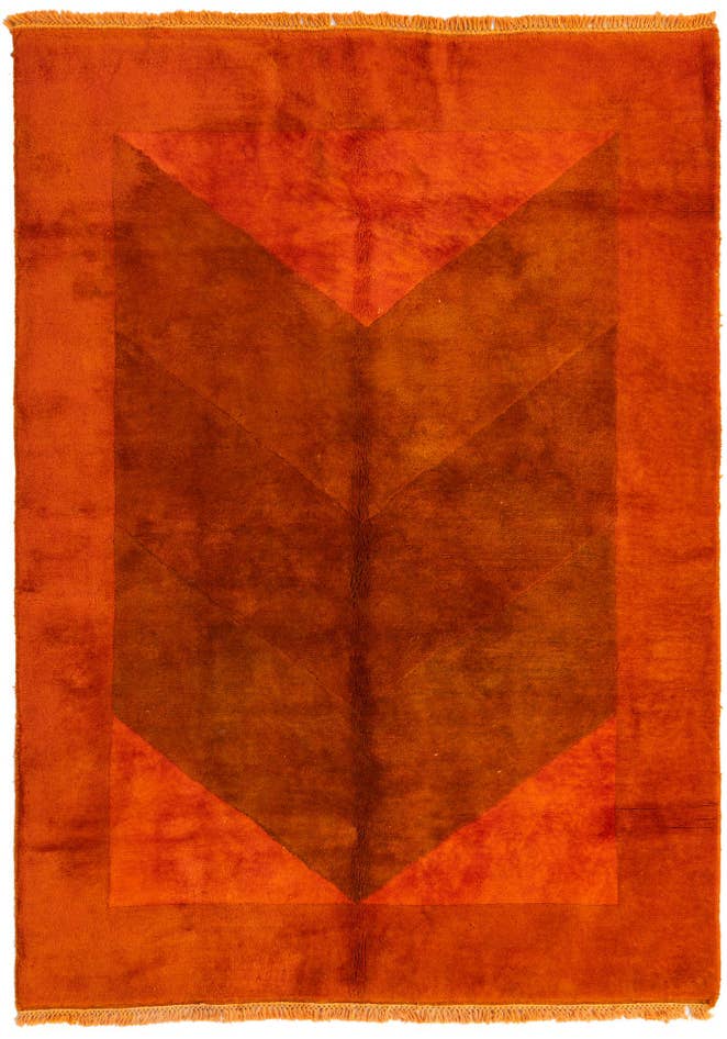 Detail image of 4' 5 x 6' 5 Hand Knotted Nepal Wool Rug