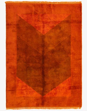 4' 5 x 6' 5 Hand Knotted Nepal Wool Rug