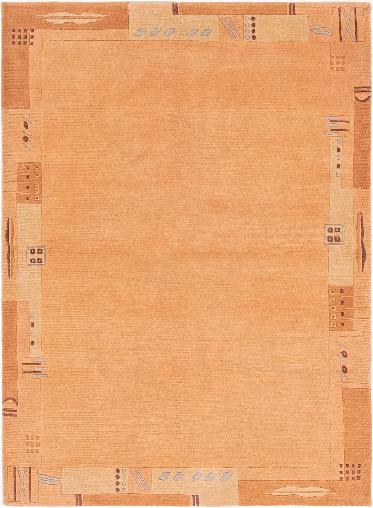 4' 1 x 5' 9  Hand Knotted Nepal Wool Rug