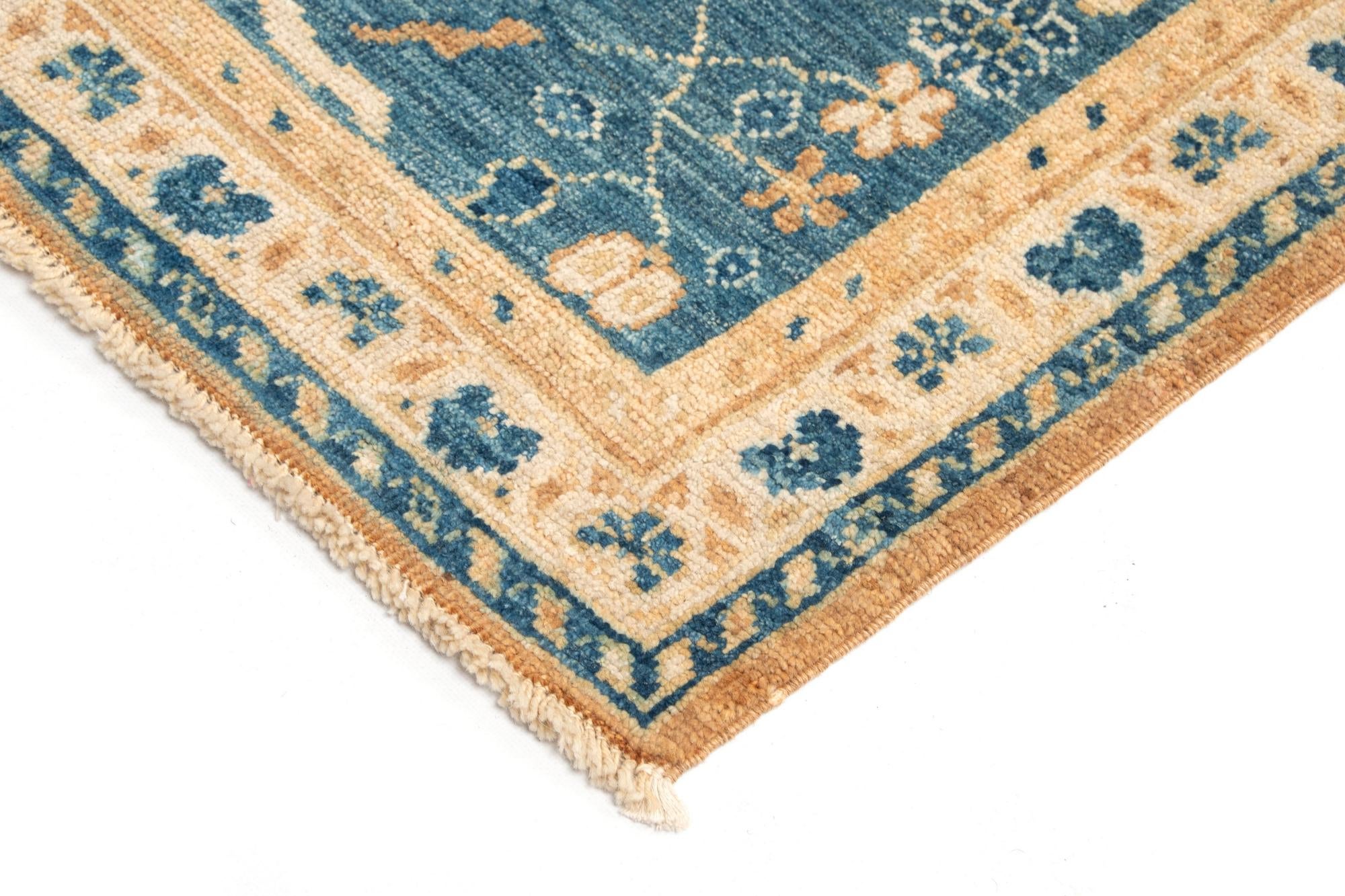 8' 10 x 11' 6 Hand Knotted Oushak Wool Rug