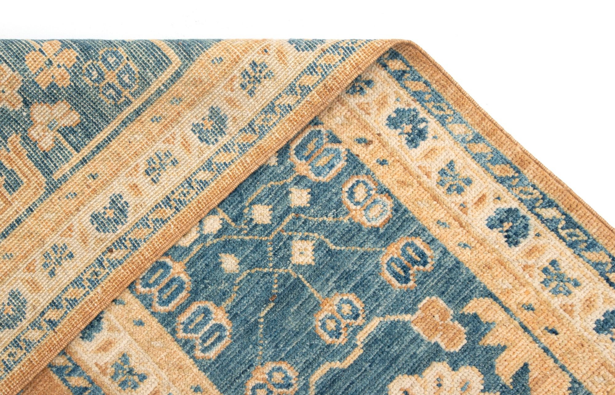 8' 10 x 11' 6 Hand Knotted Oushak Wool Rug