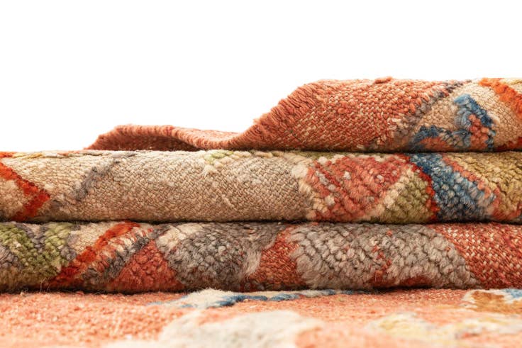 Detail image of 9' 9 x 11' 8 Hand Knotted Oushak Rug