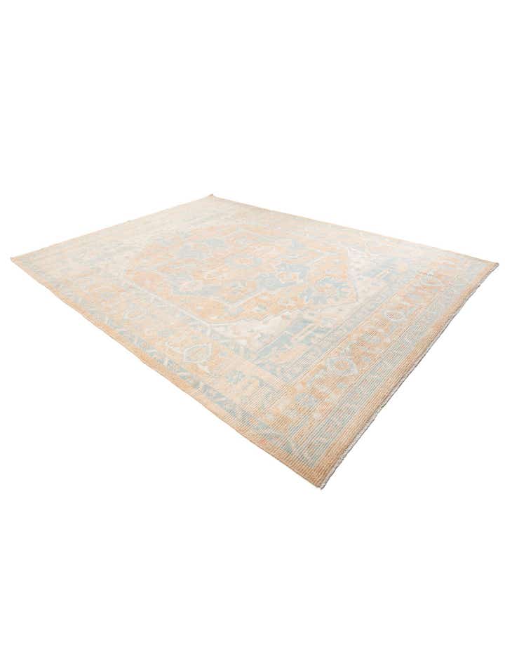 9' 2 x 12' 3 Hand Knotted Oushak Wool Rug