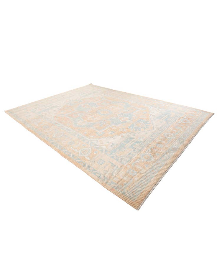 Detail image of 9' 2 x 12' 3 Hand Knotted Oushak Wool Rug