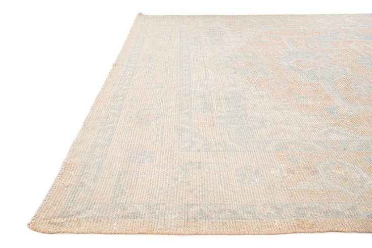 Detail image of 9' 2 x 12' 3 Hand Knotted Oushak Wool Rug