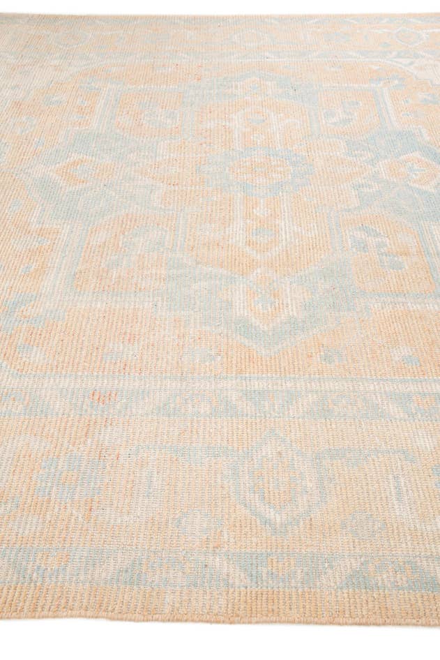 Detail image of 9' 2 x 12' 3 Hand Knotted Oushak Wool Rug