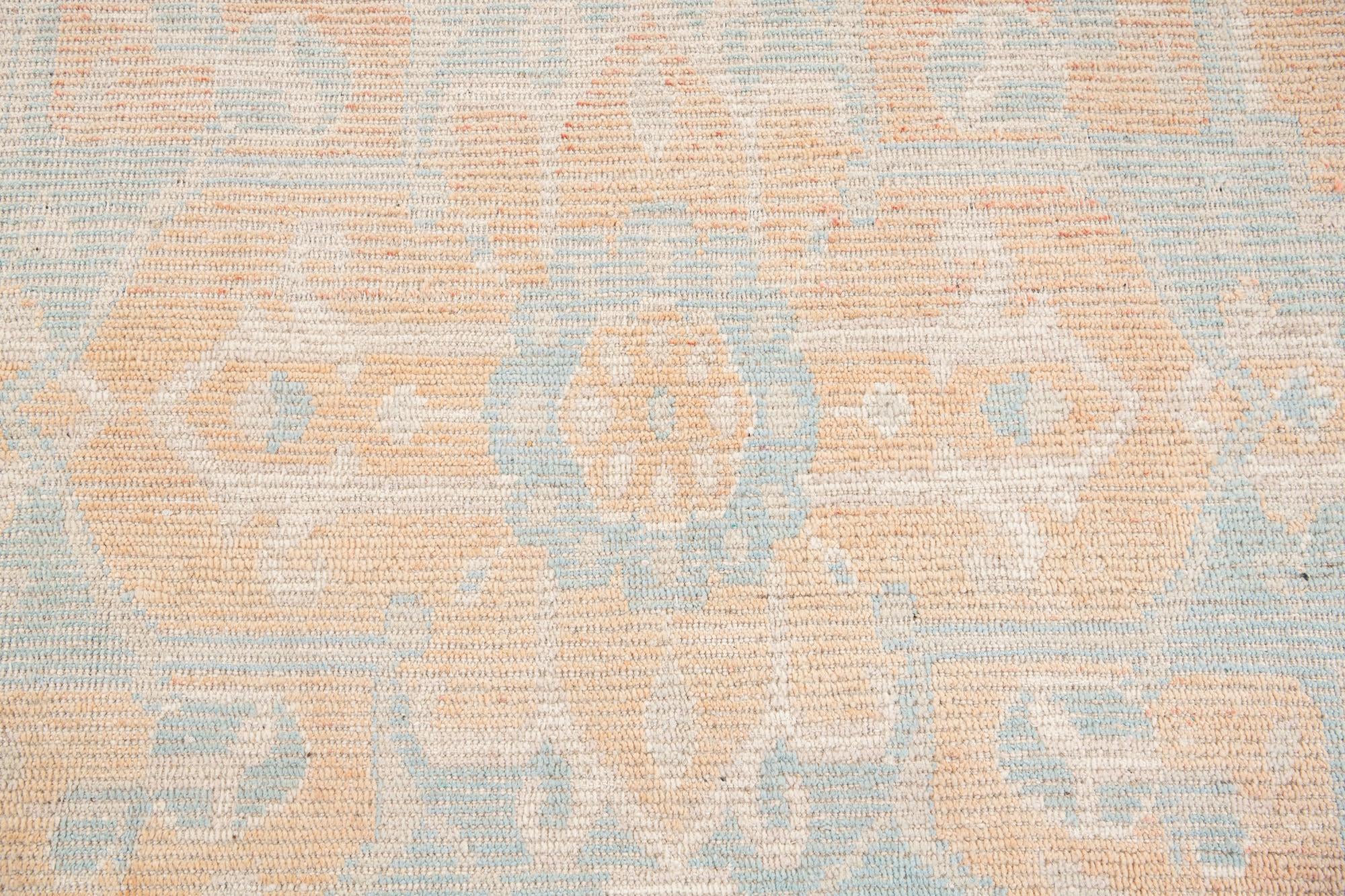 9' 2 x 12' 3 Hand Knotted Oushak Wool Rug