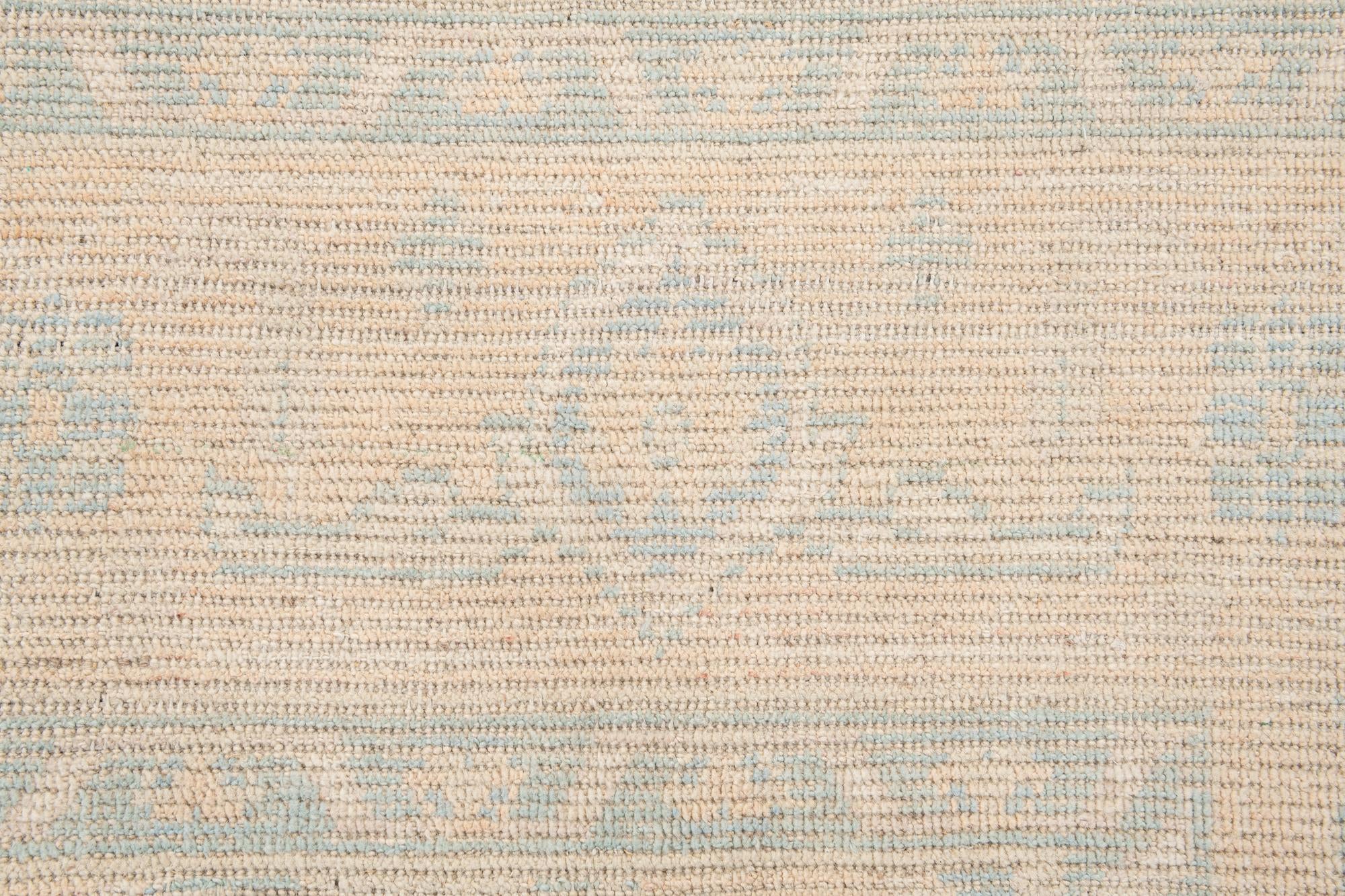 9' 2 x 12' 3 Hand Knotted Oushak Wool Rug