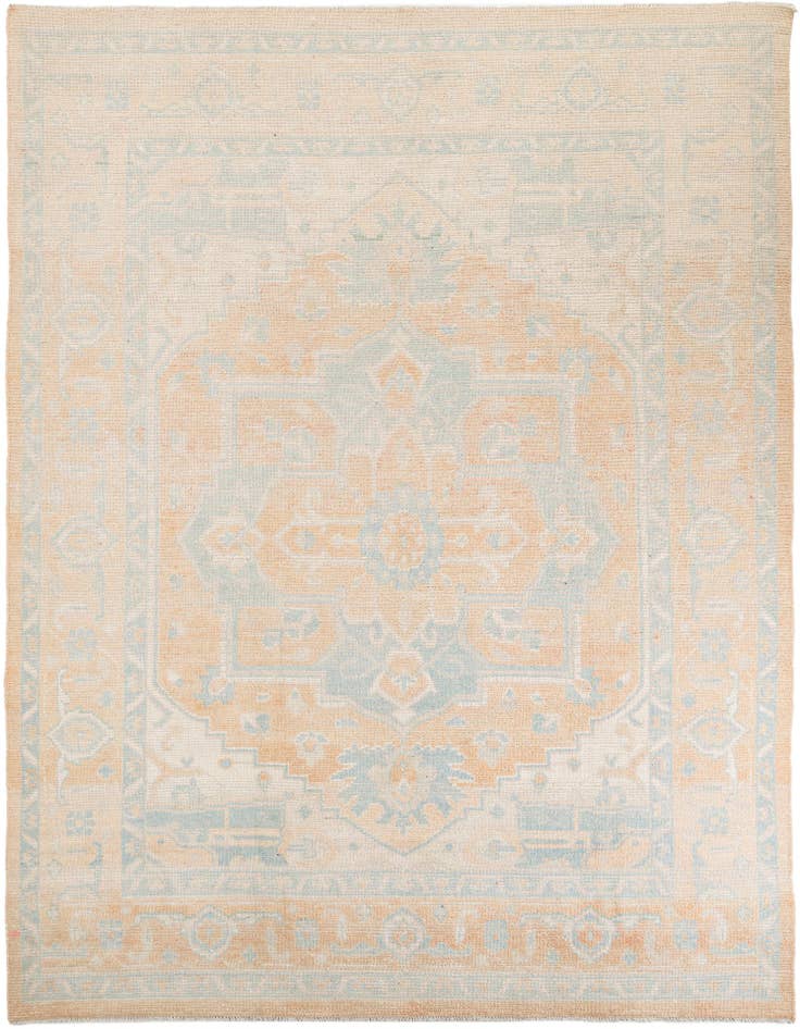 Detail image of 9' 2 x 12' 3 Hand Knotted Oushak Wool Rug