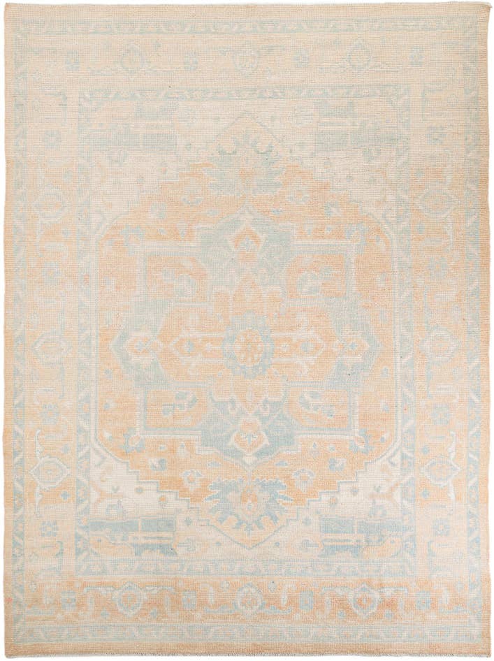 Detail image of 9' 2 x 12' 3 Hand Knotted Oushak Wool Rug