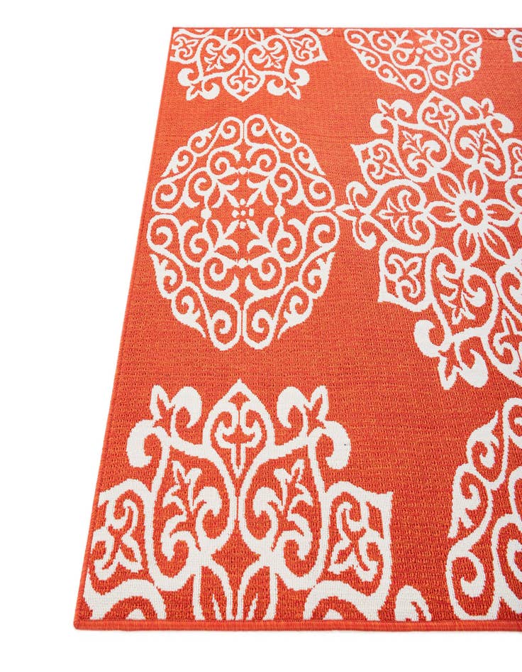 Detail image of 5' 3 x 7' 8 Washable Botanical Indoor / Outdoor Rug