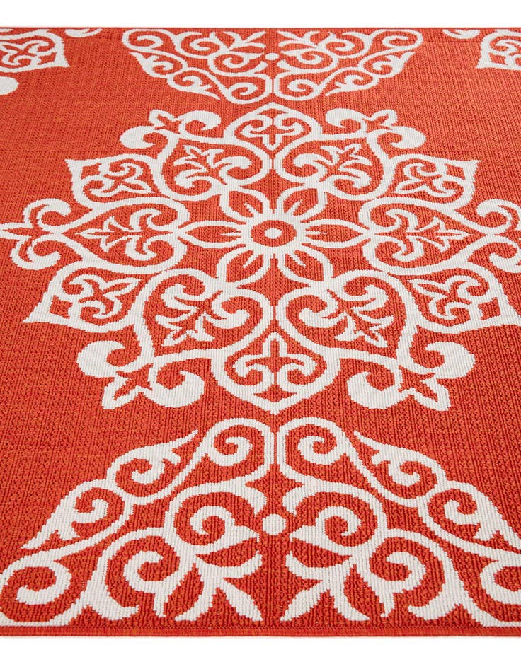 Detail image of 5' 3 x 7' 8 Washable Botanical Indoor / Outdoor Rug
