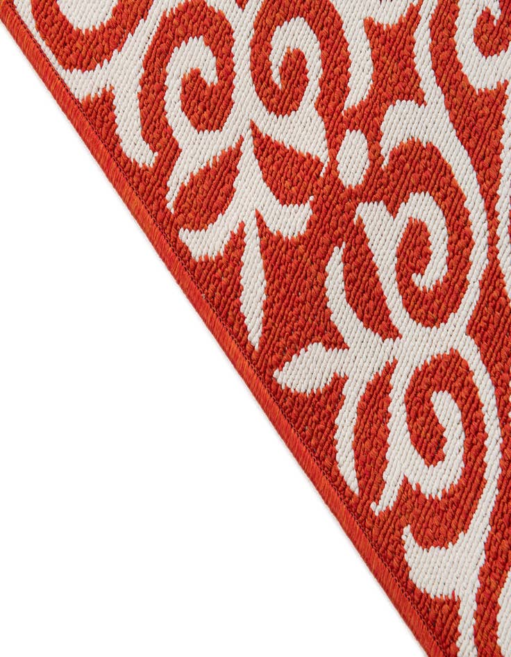 Detail image of 5' 3 x 7' 8 Washable Botanical Indoor / Outdoor Rug